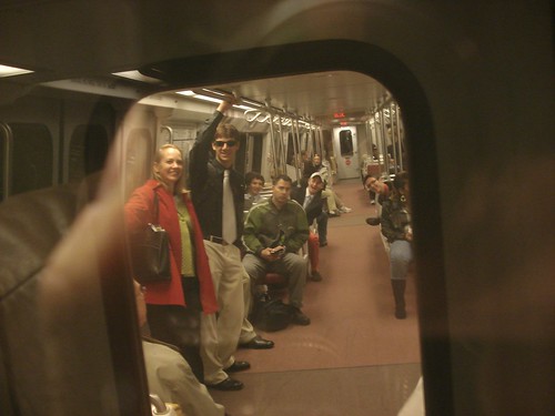 Our class is in the next metro car