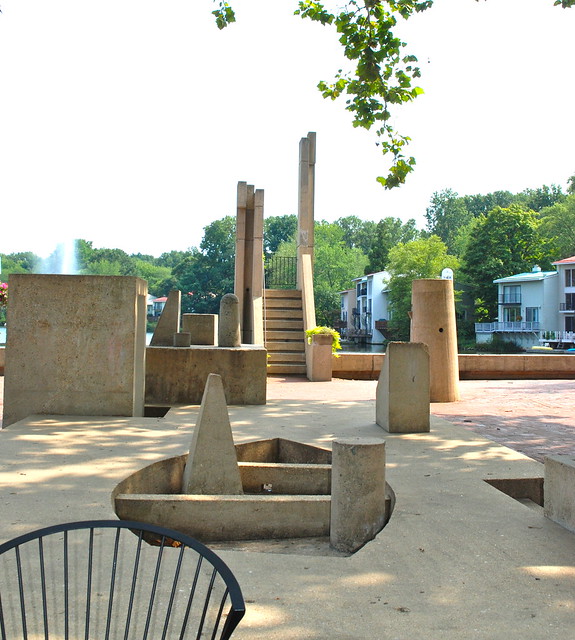 Interactive Sculpture at Lake Anne, Washington Plaza, Reston
