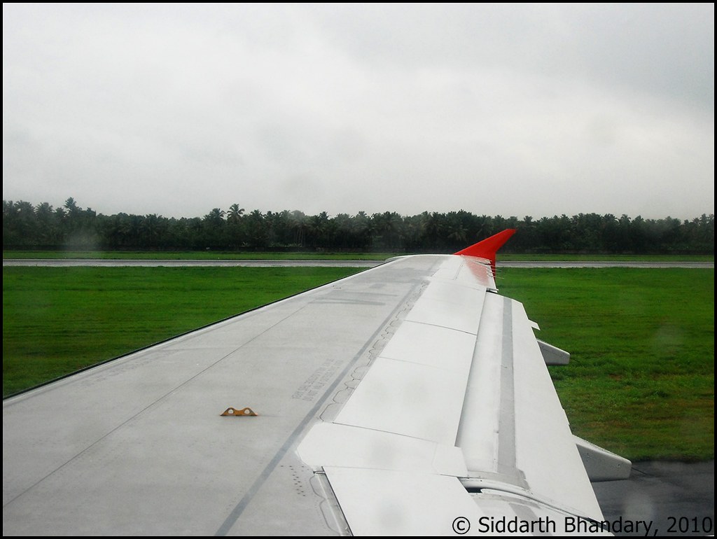 Air India Airbus A320 taxies for take off at Cochin