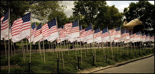 The 2010 National Flag of Honor and the National Flag of Heroes in Battery Park (2010 9/11 Memorial)