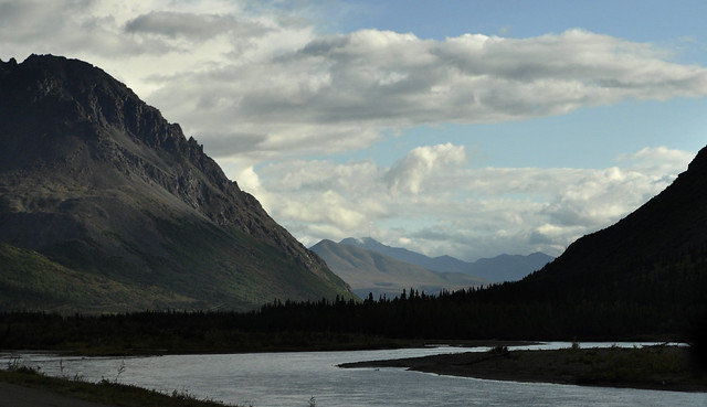 The Nenana River, along the Parks Highway, Alaska