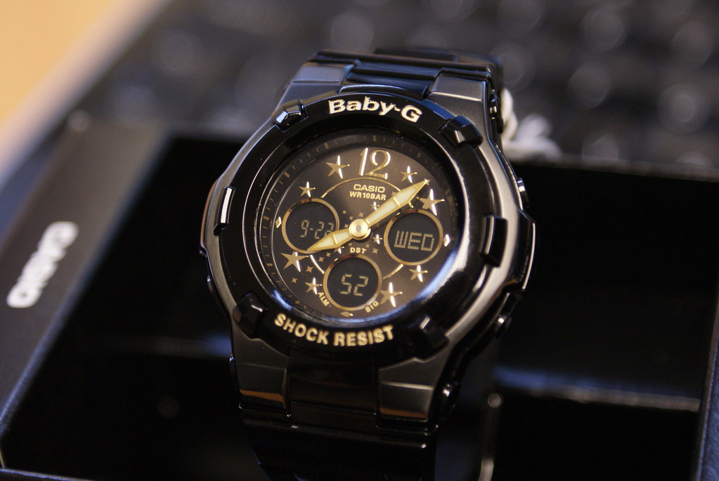 Casio Baby-G LCD Black Dial Resin Strap Ladies Watch BGA-1… | Flickr