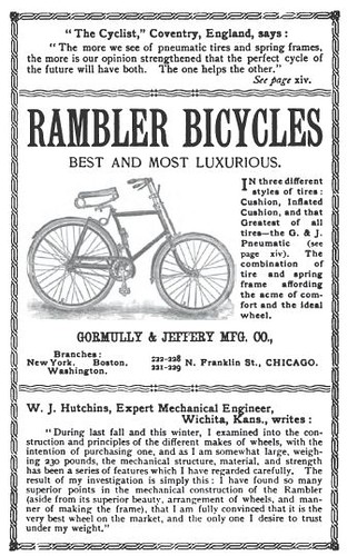Rambler Bike Ad from 1892