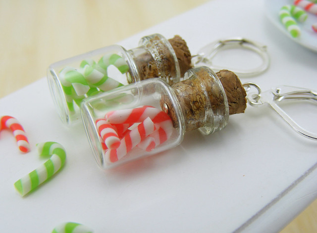Classic Christmas Candy Earrings