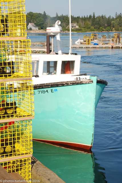 Lobster Boat at Dock - 2