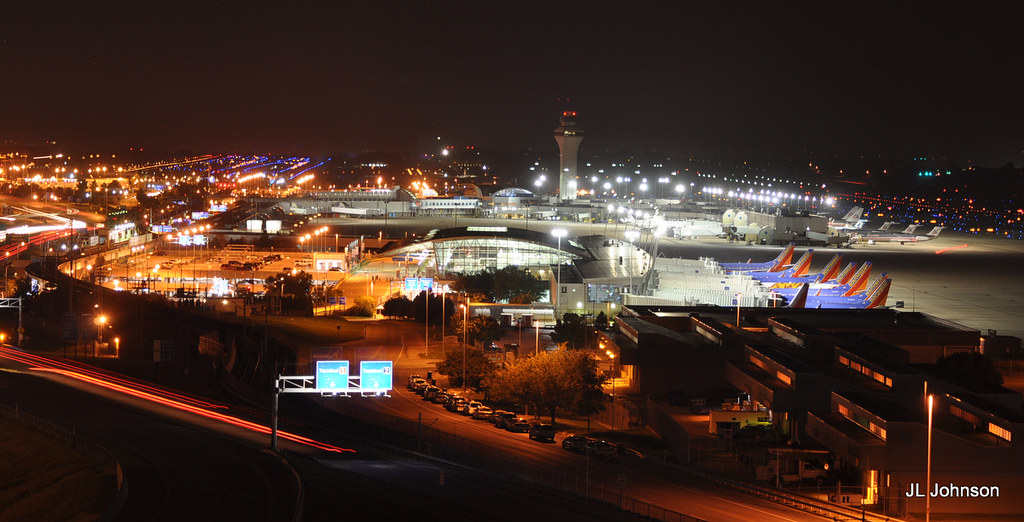 Lambert St. Louis International Airport at Night | JL Johnson | Flickr