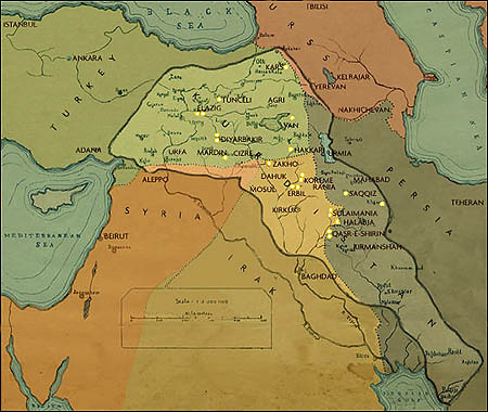 kurdistan map 1945 | by fuadkhorshid