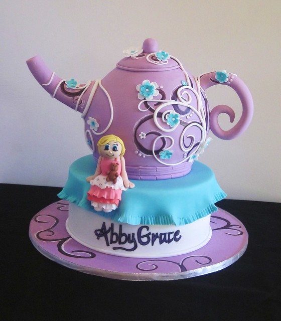 Whimsical Teapot Cake