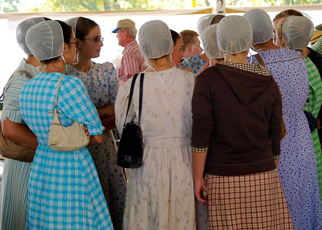 Mennonite women.
