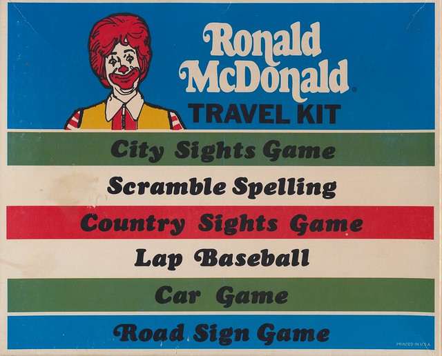 1974 Ronald McDonald Travel Kit