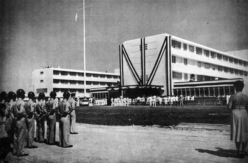 In 1954 the Naval Hospital moved to a 350-bed structure overlooking the city of Hagåtña in the post-war village of Agana Heights. It primarily offers services to servicemen and women, though the Naval Hospital works with civilian authorities of Guam and the Trust Territory of the Pacific Islands to address health care needs of the region.

Guam Memorial Hospital