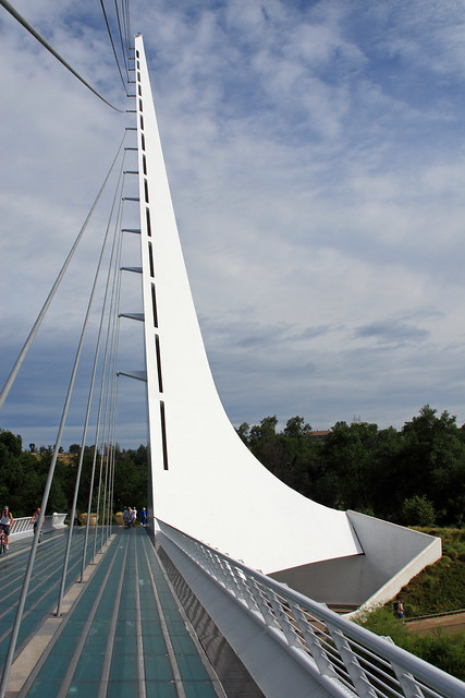 Cool looking Sundial Bridge in Redding, CA