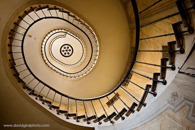 The stairs of Gallerie Vivienne, Paris | davidgiralphoto.com