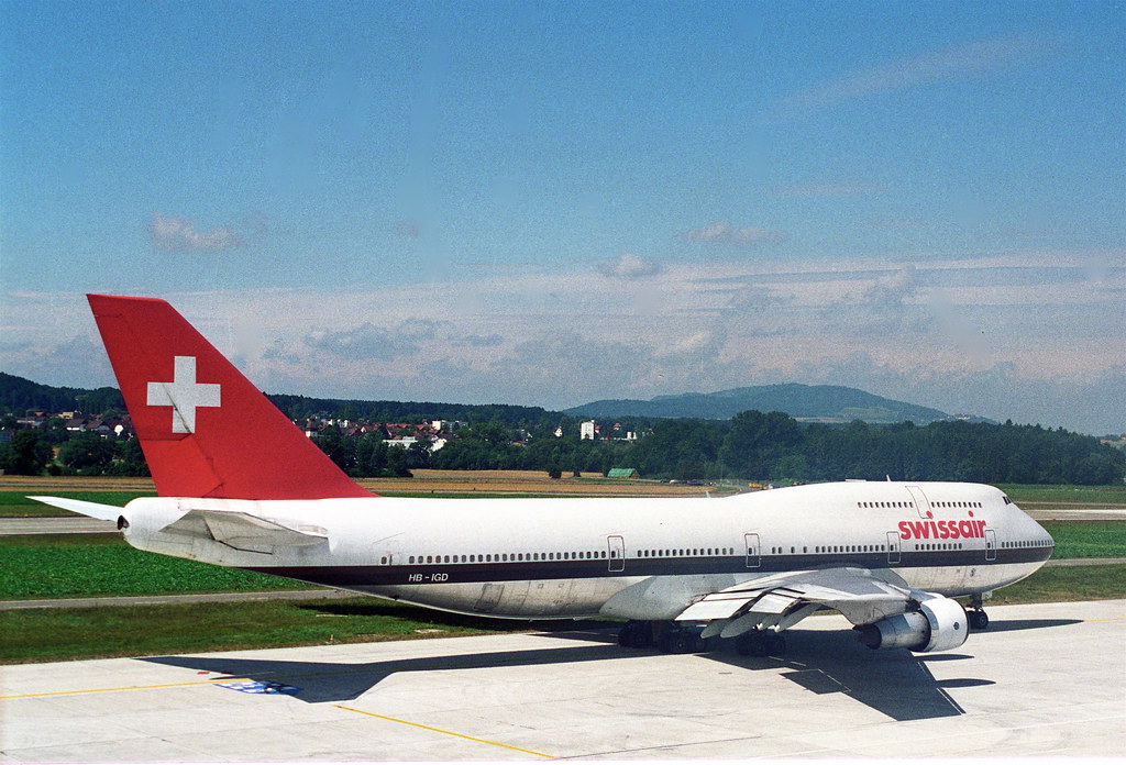 Swissair Boeing 747-300; HB-IGD@ZRH;11.08.1994