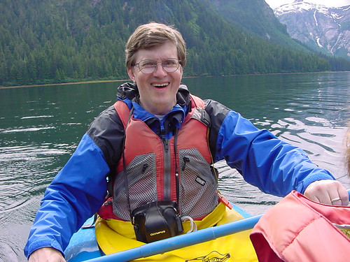 Russ kayaking in the Inside Passage