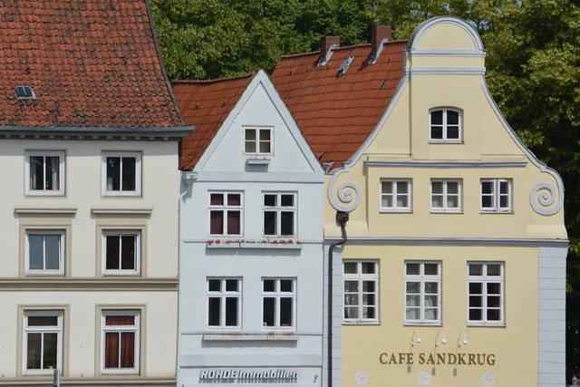 Cafe Sandkrug, Am Sande, Luneburg, Lower Saxony, Germany..