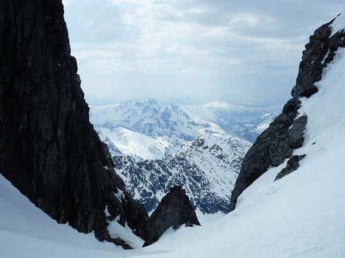 norway view ravine peaks troms alpineskiing