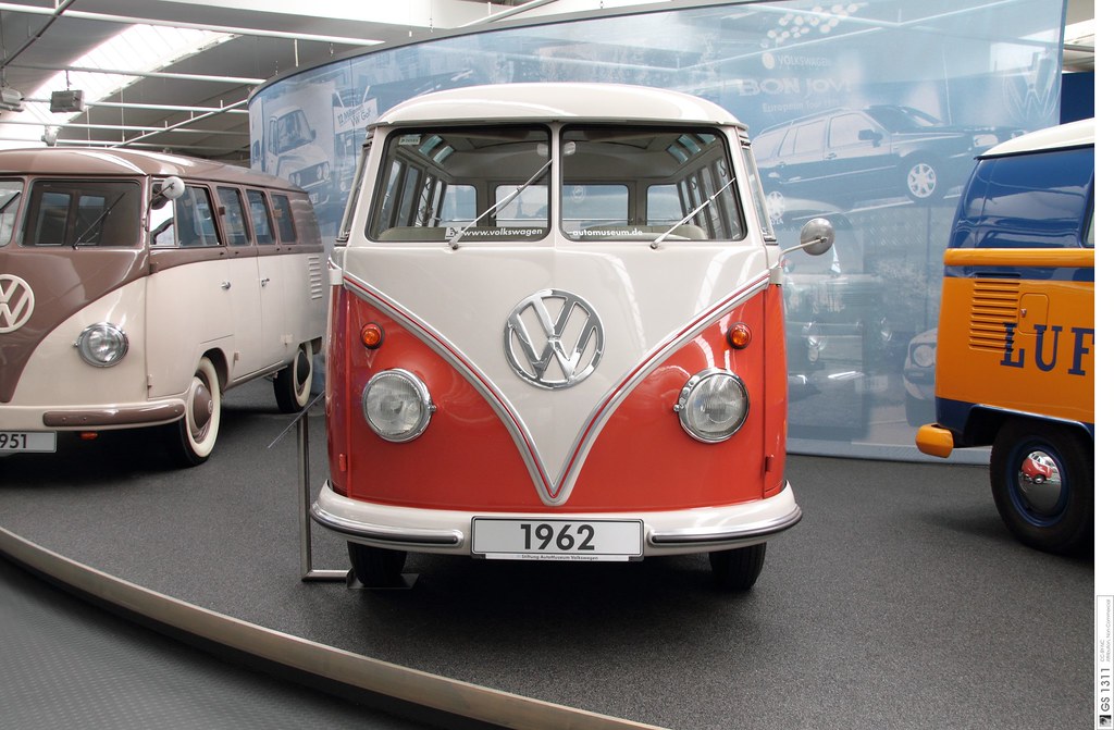#092 Ansichtskarte VW Samba Bus Typ2 T1 Werbefoto 1960 