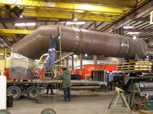 60” Ductwork with Spring Supports, Snubbers, a Support Cradle and a Fabric Expansion Joint for a Sulfuric Acid Plant in Texas