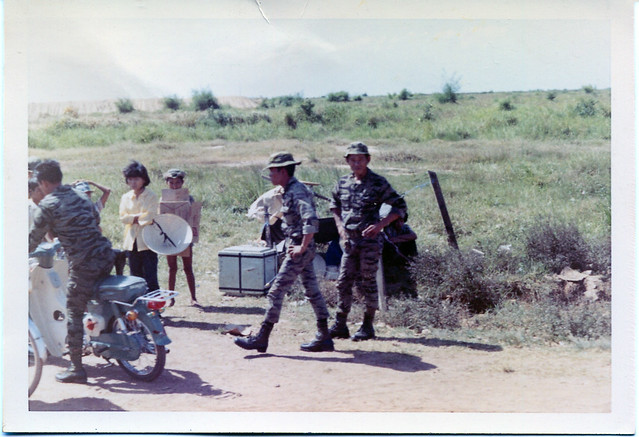 ARVN Soldiers on the side of the road.