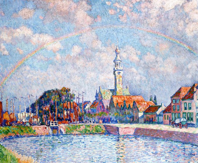 Rysselberghe, Theo van  - Rainbow over Veere  -  1906