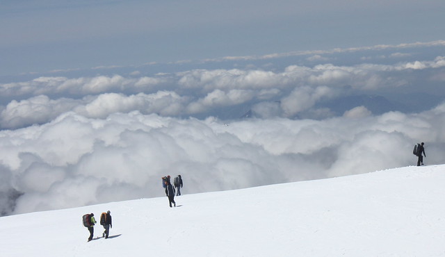 Walking into the clouds