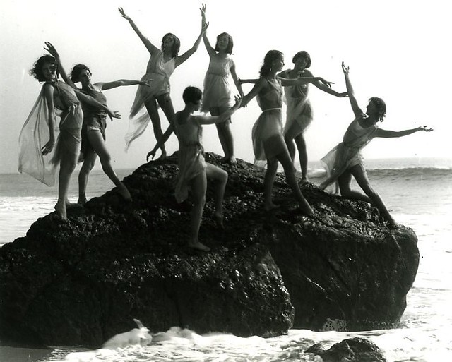 dancers at Castle Rock in the 1920s