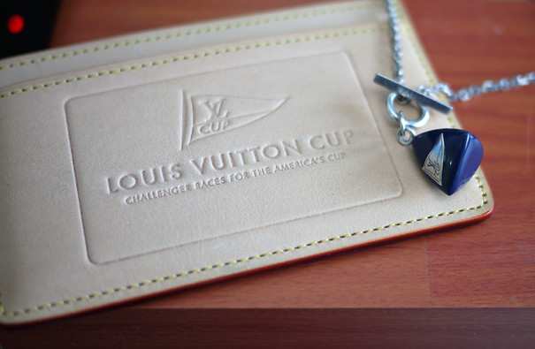 Louis Vuitton Cup Vachetta Card Holder and Pendant