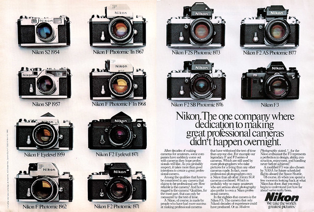 Nikon Camera Heritage Ad - Late 1970's