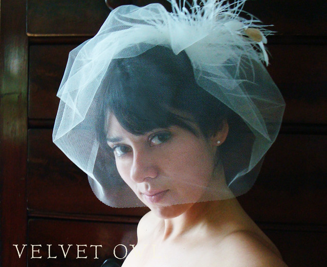 Taliah tulle birdcage veil | Tina Corrales | Flickr