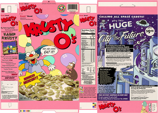 Krusty-O's Cereal Box