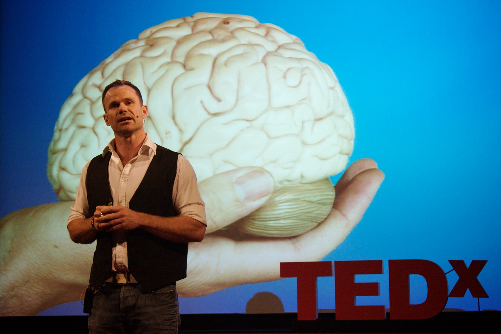 Ash Donaldson presenting at TEDxCanberra