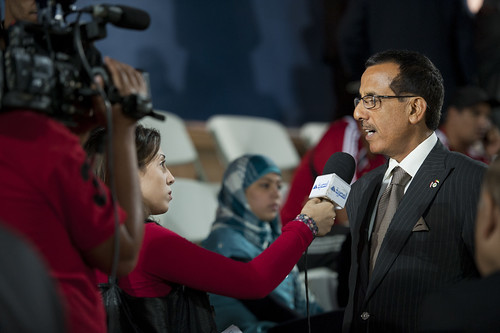 Mr. Al Habtoor during press interviews