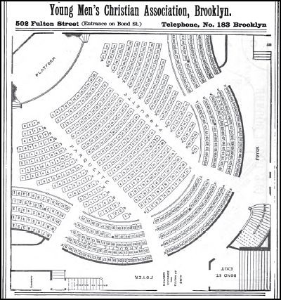 Ymca Lecture Hall Floor Plan 1893 This Is For Their Fulto Flickr