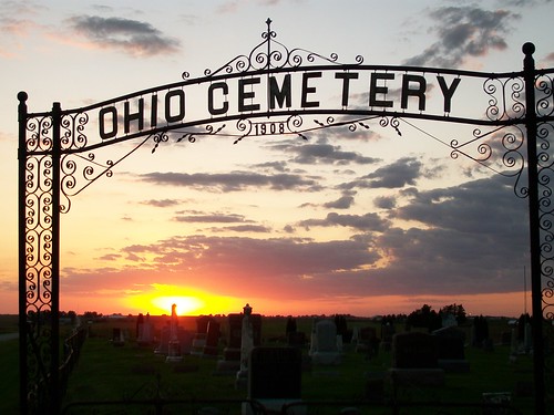 sunset cemetery gate iowa ohiocemetery localiowa