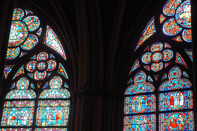 Stained Glass in Notre Dame Cathedral