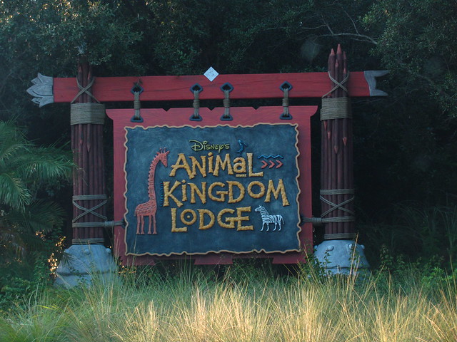 Entering the Animal Kingdom Lodge