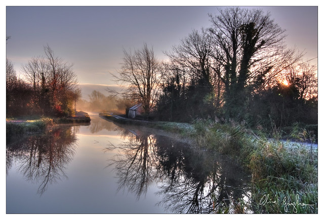 Misty Morning by the Canal