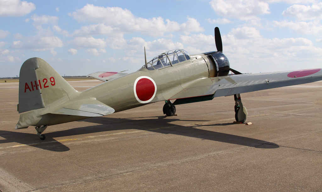 Nakajima A6M2-21 Zero/Zeke - N8280K, Fighter Hanger 1, Texas Flying Legends Museum, at EFD