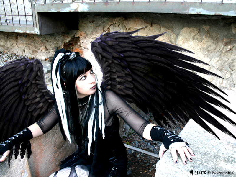 black angel - goth girl | gothic / cybergoth girl with black… | Flickr