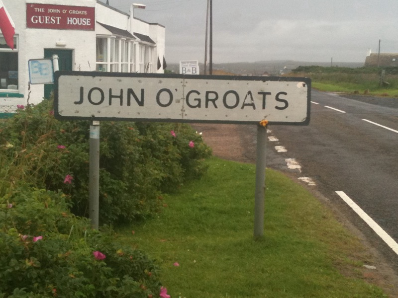 Entering John O'Groats
