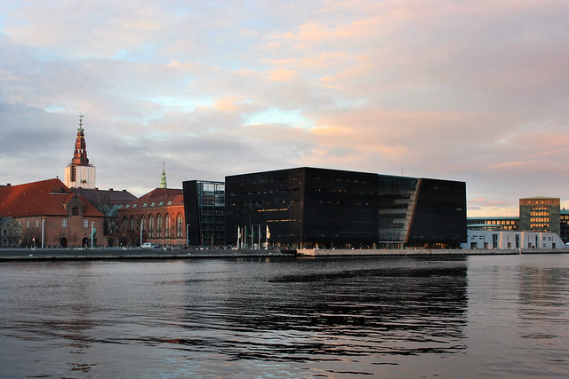 Copenhagen - The Royal Library - Panorami view from the Langebro