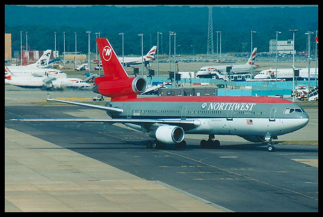 Northwest Airlines - McDonnell Douglas DC-10-30 N221NW @ London Gatwick
