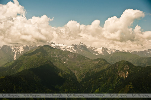 Beautiful Combination of Icy and Green Montains from Payee (پائے) by Syed Sibt-e-Hassan