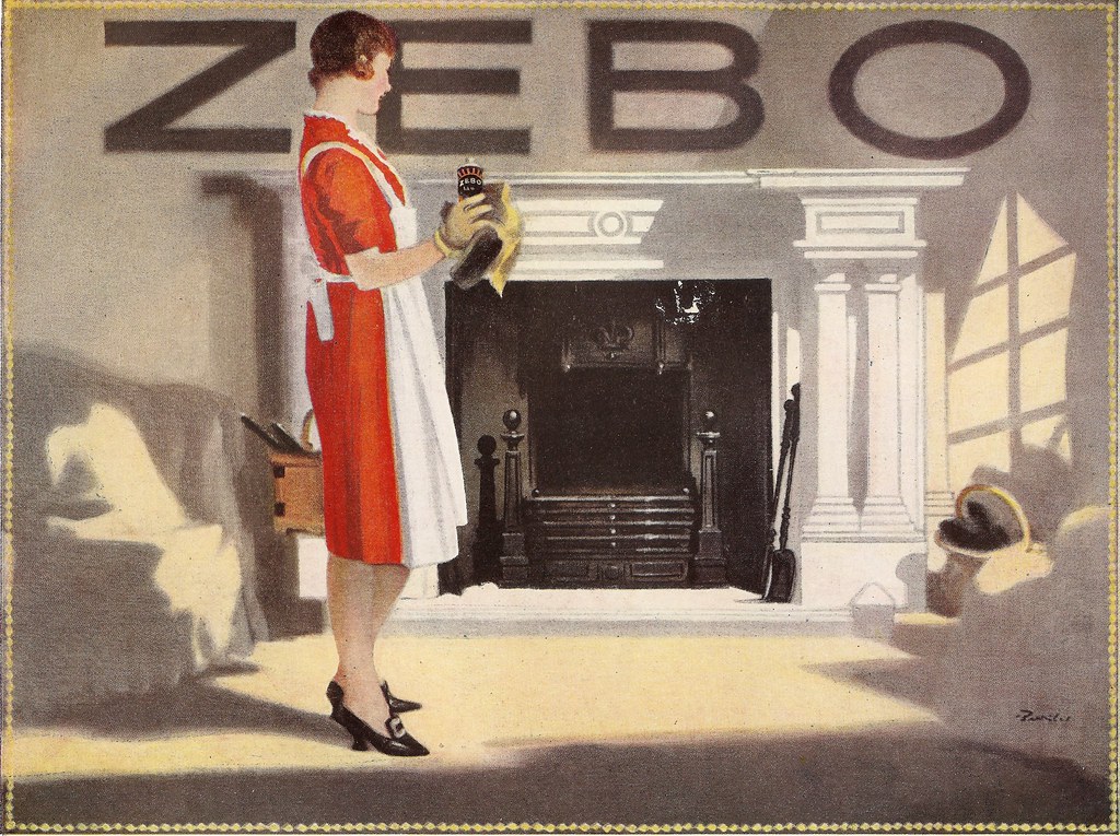 Zebo Grate Polish poster, by Barribal, for Reckitts, c1925