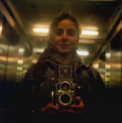 Self-portrait with my Rolleiflex
