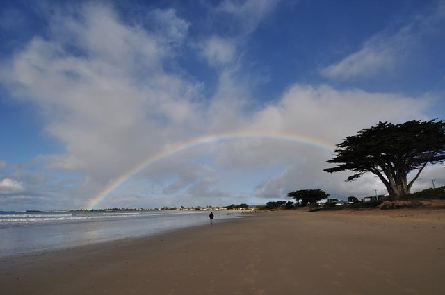 Rainbow and Beach