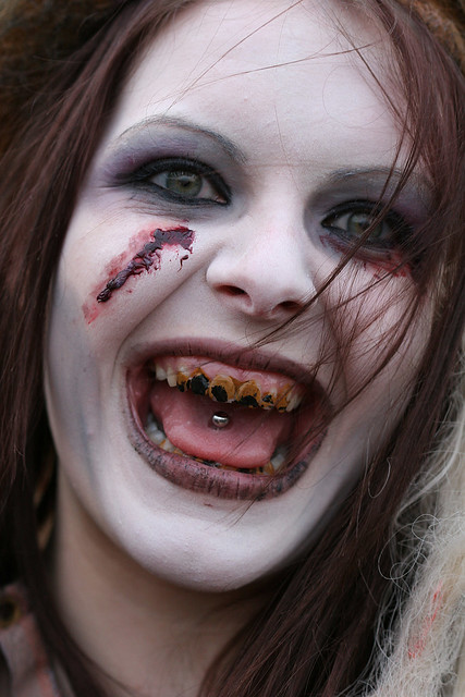 Girl with Scary Make up