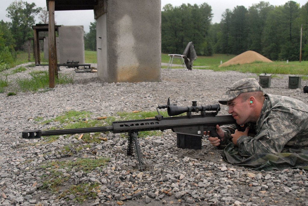 Cavalry Qualifies With M 4 And 50 Cal Sniper Rifle Flickr