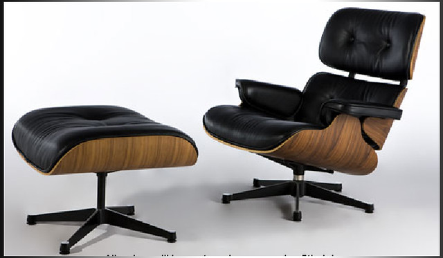 Eames Lounge chair & Ottoman – Italian Leather